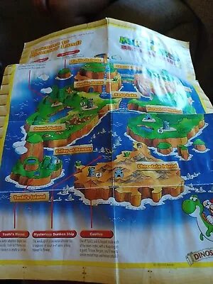 Super Mario World Advance 2 🔥  World MAP POSTER Nintendo Gameboy Advance GBA H9 • $6.30