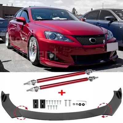 For LEXUS IS200 IS250 IS300 IS350 GS300 F-Sport Car Front Lip Spoiler+Strut Rods • $122.65