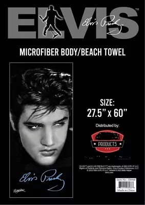 New Close Up Blue Eyes Elvis Presley Beach Bath Pool Towel 27x60 Gift Movie King • $30.03