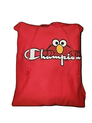 Champion X Sesame Street Collab Elmo Pullover Hoodie XXL  • $60