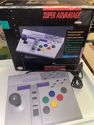 SNES Super Advantage - Nintendo Licensed Arcade Joystick W/Original Box FreeShip • $149.69