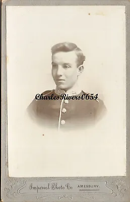 Amesbury Cabinet Card Soldier From Royal East Kent Regiment  The Buffs   #c798 • £19.50