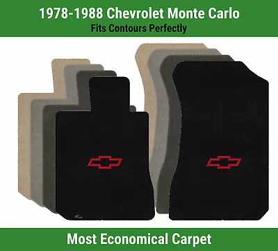 Lloyd Velourtex Front Mats For '78-88 Monte Carlo W/Red Chevy Outline Bowtie • $138.99