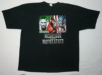 Floyd Mayweather Vs Conor McGregor T Shirt XXXL THE MONEY FIGHT Boxing Las Vegas • $24.95