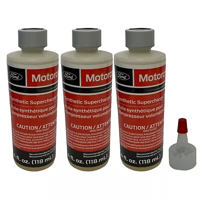 Motorcraft XL4 Supercharger Synthetic Oil Fluid Ford Genuine OEM 4 Oz Pack Of 3 • $145.95