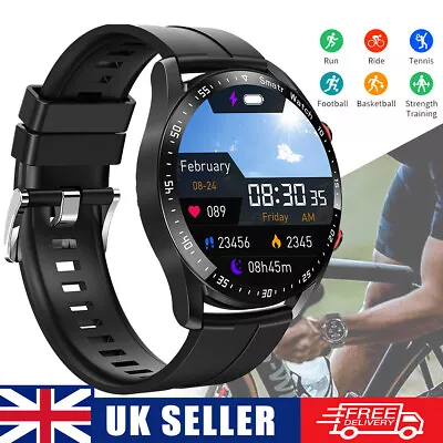 Military Smart Watches For Men IP68 Waterproof Bluetooth Smartwatch For IPhone • £19.75