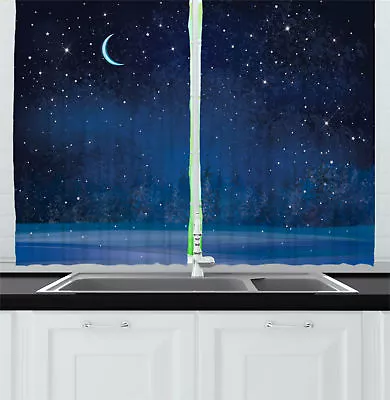 £28.06 • Buy Lively Print Kitchen Curtains 2 Panel Set Window Drapes 55  X 39 