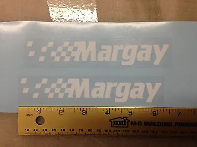 Margay WHITE CHECKERS Karting Decals Vintage McCulloch Kart Racing • $12.99