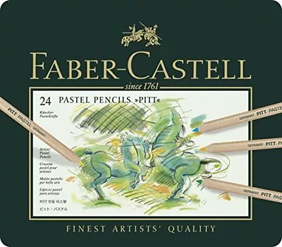 Faber-Castell Pitt Pastel Colored Pencils 24 Color Set Canned 112124 [Japan Gen • $59.33