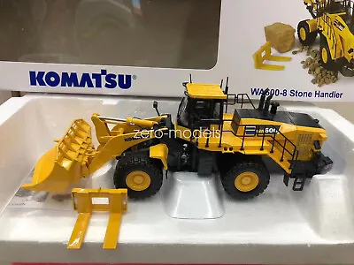 1/50 Scale Universal Hobbies Komatsu WA600-8 Stone Handler DieCast UH8153 Toy • $75.99