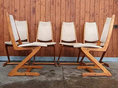 6x Teak Dining Room Chairs Vintage Retro 60s Danish 60er Mid Century • $1436