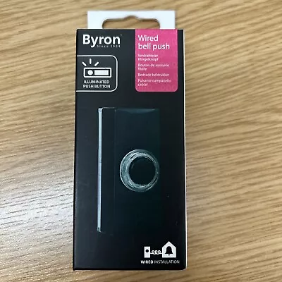 Byron Bell Push Door Bell Replacement Spare Wired Doorbell Lit 7720 • £6.98