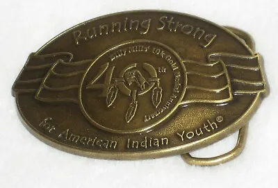 Running Strong For American Indian Youth Billy Mills Vintage Belt Buckle • $16.99