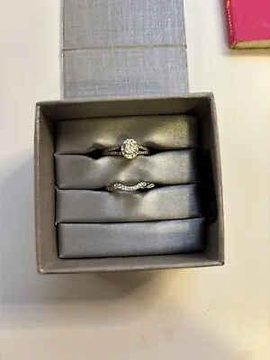 Zales Wedding Ring Set Women’s 5.5 • $700