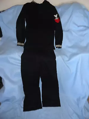 Vintage WWII Era Wool NAVY Naval Clothing Factory Military Uniform Top & Pants • $24.99