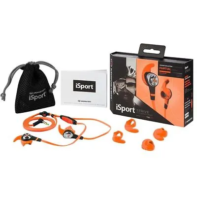 Monster ISport Strive In-Ear Only Headphones - Orange ~ Brand New & Sealed • $49.99