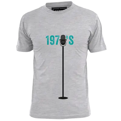 Mens 1970's Microphone Soul T Shirt James Brown Marvin Gaye Wonder Motown • £6.99