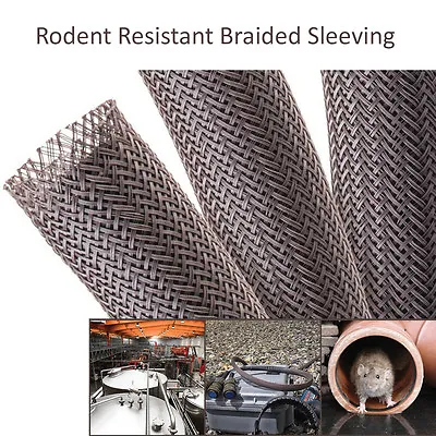 Rodent Resistant Expandable Braided Sleeving For Mouse & Rat Repellent  • $29.99