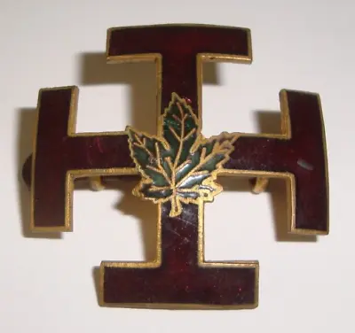 Vintage 1950's-60's Canada Uniform Hat Badge Canadian Maple Leaf Enameled IH HI? • $39.95