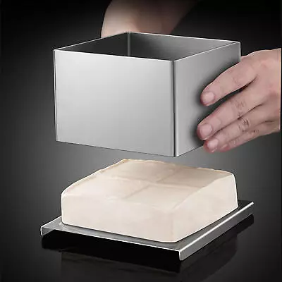 Tofu Mold Maker Press Making Cheese Kit Stainless Steel Mould DIY Press Mold • £23.22