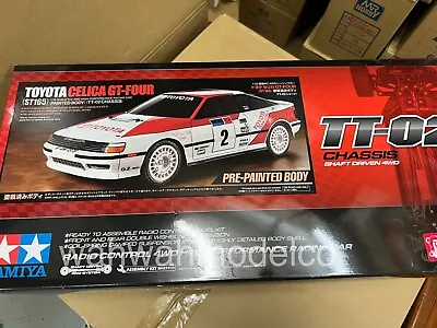 Tamiya 47491 1/10 RC Car TT-02 Toyota Celica GT-Four ST165 (Pre-Painted Body)Kit • $167.50