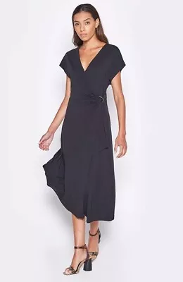 Joie Black Anjula Wrap Dress Medium Nwt • $19.99