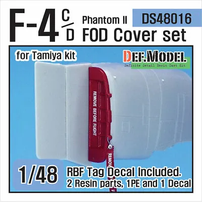 DEF 1/48 McDonnell Douglas F-4C/D Phantom II FOD Cover Set For Tamiya Kits • $13.95