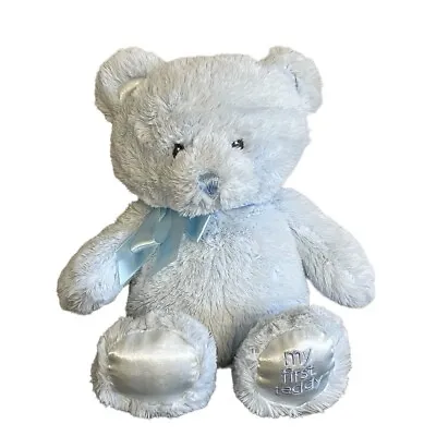 Baby Gund My First Teddy Bear Blue Plush Stuffed Animal 10 Inch • $12.99