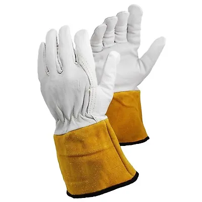 £10.95 • Buy ArmaDEX TIG Welding Gauntlets Heat Resistant MIG Welders Protective Gloves
