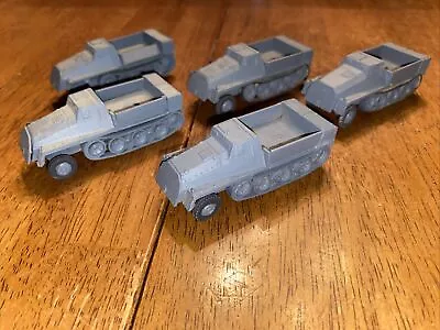 Lot Of 5 Roco Minitanks DBGM WWII German Army SWS Half Tracks • $20