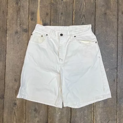 Levis 551 Denim Shorts USA 90s Vintage Summer Pants White Womens 30  • £20