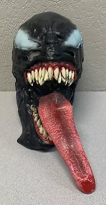 EUC Large Rubber Venom Mask With Tongue Halloween Costume Cosplay • $18.95