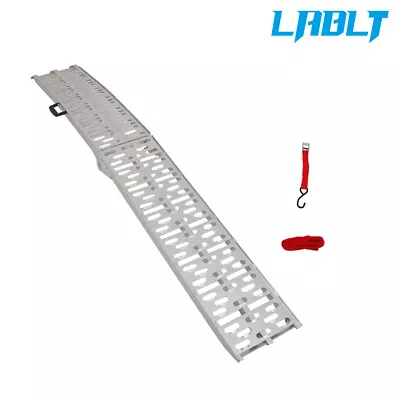 ATV/ UTV 7.5' Heavy Duty Aluminum Folding Loading Ramp Motorcycle Arched Truck • $71.44