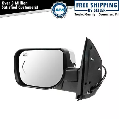 Mirror Power Heated Memory Turn Puddle Light Chrome Left For QX56 Armada Titan • $120.55