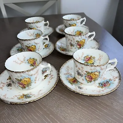 Antique 1905 Royal Albert Crown China Pattern 740 Floral 12 Pieces • £40