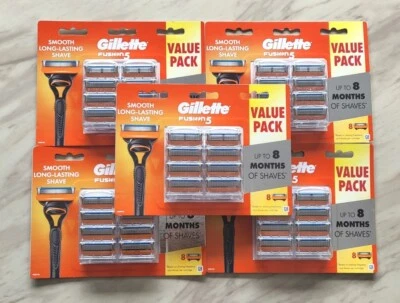 $90 • Buy 5 Pks X 8 Gillette Fusion Razor Blade. Total 40 Cartridges ( FREE GIFT )