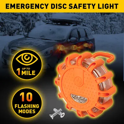 LED Magnetic Light Car Round Beacon  Strobe Warning Hazard SOS Lamps US • $13.29