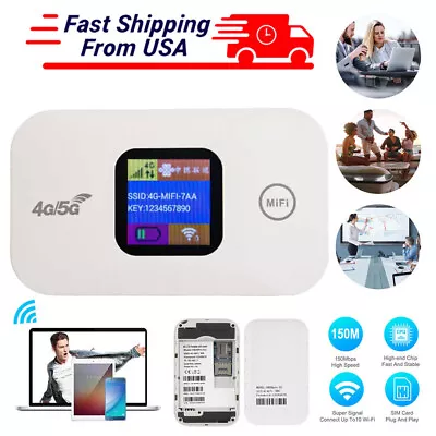 Portable Unlocked LTE 4G Wireless WiFi Router Mobile Broadband MIFI Hotspot TOP! • $20.89