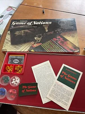 Vintage The Game Of Nations Board Game Waddingtons 1976 Complete VGC Oil Theme • £8