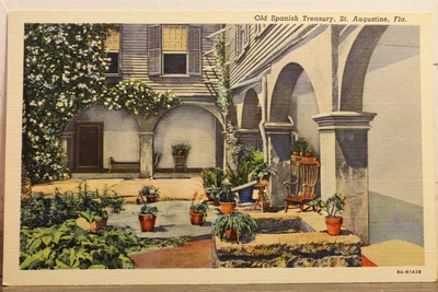 $0.50 • Buy Florida FL St Augustine Spanish Treasury Postcard Old Vintage Card View Standard