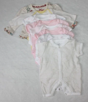 £4 • Buy Girls Newborn Up To 1 Month Bundle, Bodysuits &, T-shirt & Romper TU F&F 8 Items