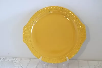 TAYLOR SMITH TAYLOR TS&T VISTOSA USA Yellow 12  Round Chop Cake Sandwich Plate • $27.99