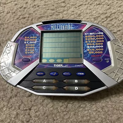 £9.57 • Buy Who Wants To Be A Millionaire Hand Held Electronic Game Tiger Electronics Tested