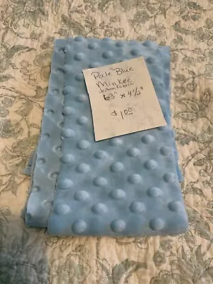 Pale Blue Minky Fabric • £0.80