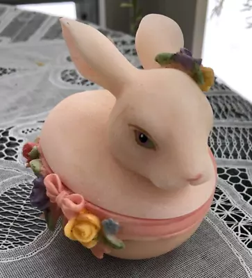 Dept 56  -  Trinket Box - Rabbit W/ Flowers • $9.99