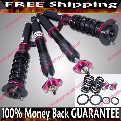 Red Adj Damper Suspension Coilover For 99-05 Bmw E46 320 323 325 328 330 Rwd • $395