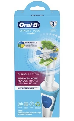 $30 • Buy Oral-B Vitality Plus Floss Electric Toothbrush With 2 Refills - White