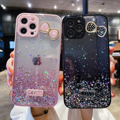£5.90 • Buy Girl's Bling Glitter Star Diamond Bow Soft Cover Camera Protective Gradient Case