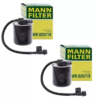 Pair Set Of 2 Fuel Filters Mann For Mercedes W204 X204 V212 Sprinter 2500 3500 • $99.95