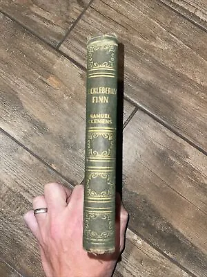 Adventures Of Huckleberry Finn Samuel Clemens Mark Twain HC Art-Type Edition VTG • $15